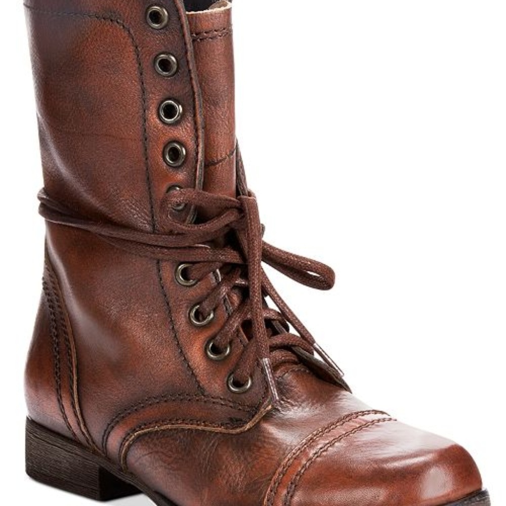 Steve Madden Leather Combat Boots